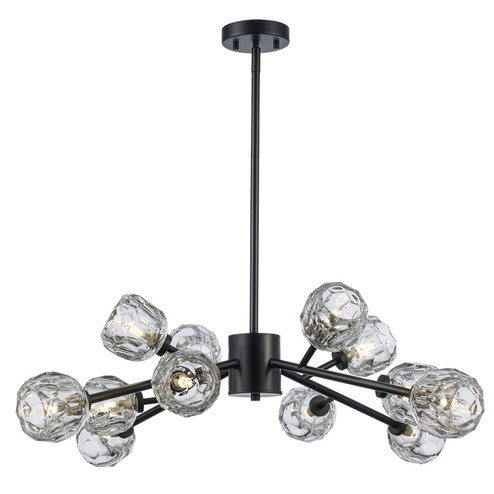 Mid. Chandeliers Starburst by Trans Globe Imports ( 110 | 11669 BK Sequoia ) 
