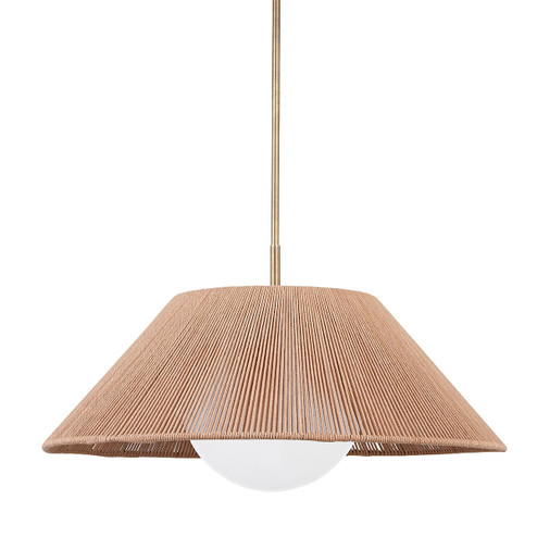 Pendants Fabric Shade by Troy Lighting ( 67 | F3329-PBR Lisbon ) 