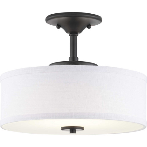 Semi-Flush Mts. Drum Shade by Progress Lighting ( 54 | P350134-143-30 Inspire Led ) 