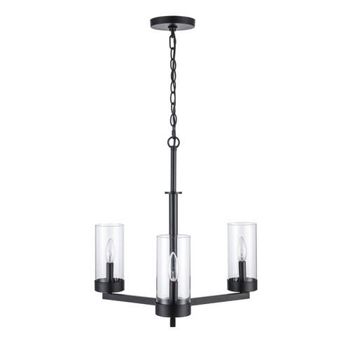 Mini Chandeliers Glass Shade by Trans Globe Imports ( 110 | 71735-3 BK Meadowlark ) 