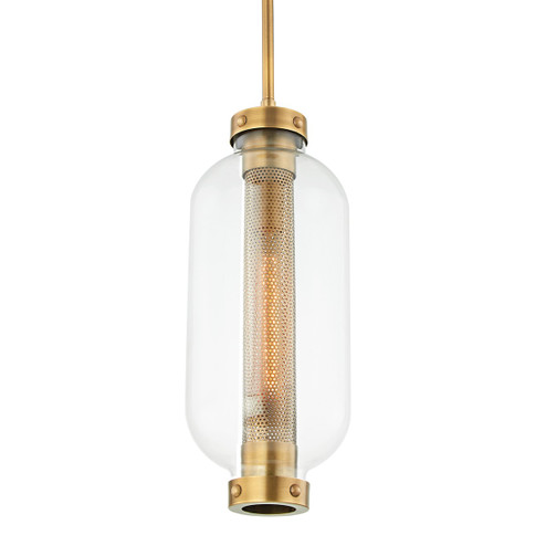Mini Pendants Glass Down by Troy Lighting ( 67 | F7037-PBR Atwater ) 