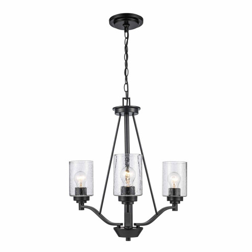 Mini Chandeliers Glass Shade by Trans Globe Imports ( 110 | 80525-3 BK Mod Pod ) 