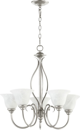 Mid. Chandeliers Glass Up by Quorum ( 19 | 6010-5-64 Spencer ) 