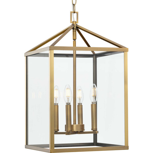 Foyer/Hall Lanterns Glass w/Frame by Progress Lighting ( 54 | P500440-163 Hillcrest ) 