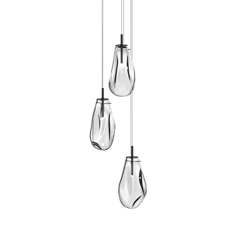 Mini Pendants 3 Light Cluster by Sonneman ( 69 | 2981.25C Liquid ) 
