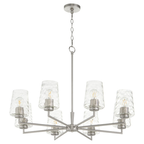 Mid. Chandeliers Glass Up by Quorum ( 19 | 6204-8-65 Goodwin ) 