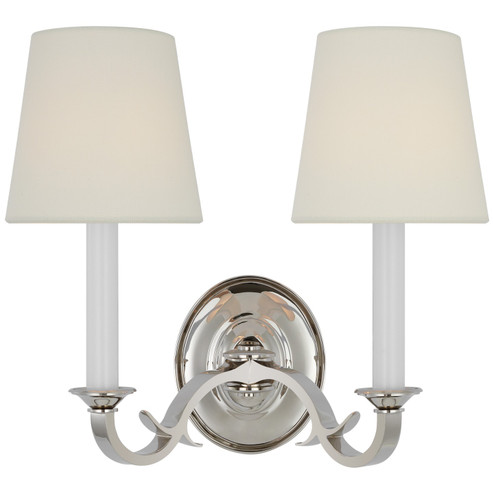Sconces Double Candle by Visual Comfort Signature ( 268 | TOB 2121PN-L Channing ) 