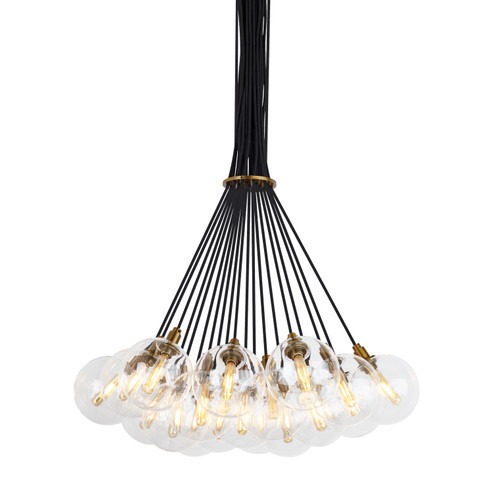 Mid. Chandeliers Glass Down by Visual Comfort Modern ( 182 | 700GMBMP19CR Gambit ) 