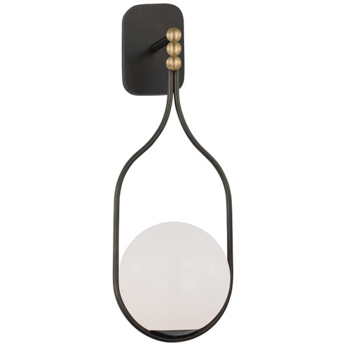 Sconces Single Glass by Visual Comfort Signature ( 268 | WS 2020BZ/HAB-WG Jodo ) 