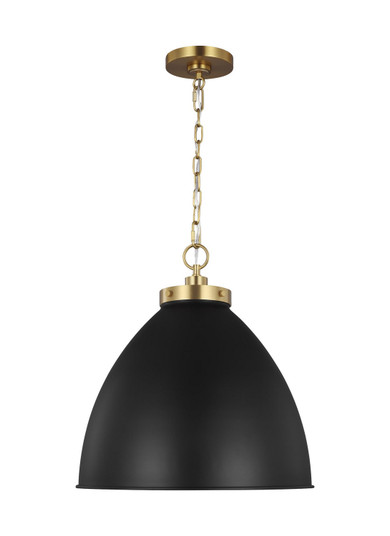 Pendants Metal Shade by Visual Comfort Studio ( 454 | CP1301MBKBBS Wellfleet ) 
