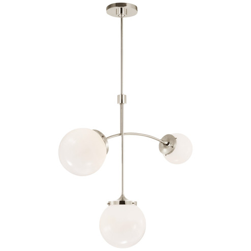 Mid. Chandeliers Glass Down by Visual Comfort Signature ( 268 | KS 5117PN-WG Prescott ) 
