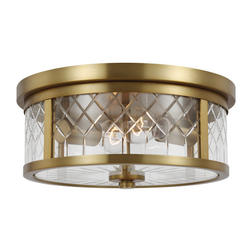 Flush Mounts Drum Shade by Visual Comfort Studio ( 454 | AF1072BBS Alec ) 
