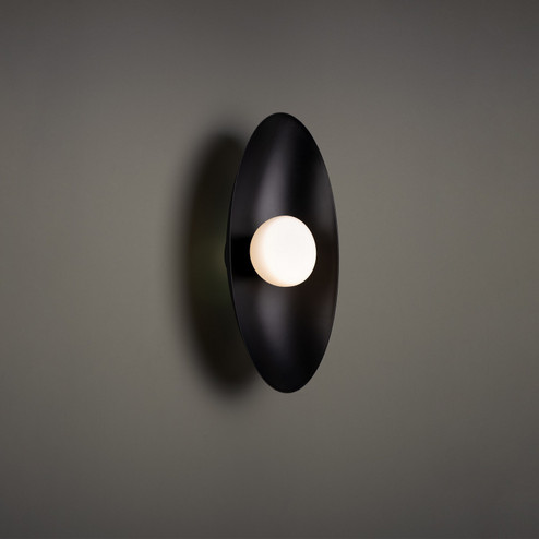 Sconces Single Glass by W.A.C. Lighting ( 34 | WS-53318-30-BK Glamour ) 