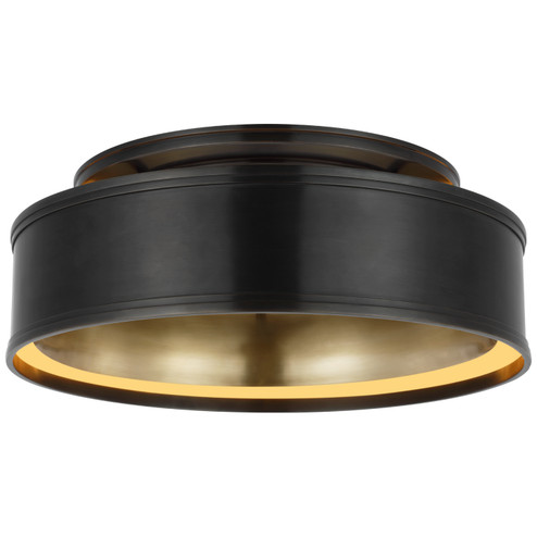 Flush Mounts Drum Shade by Visual Comfort Signature ( 268 | CHC 4612BZ Connery ) 