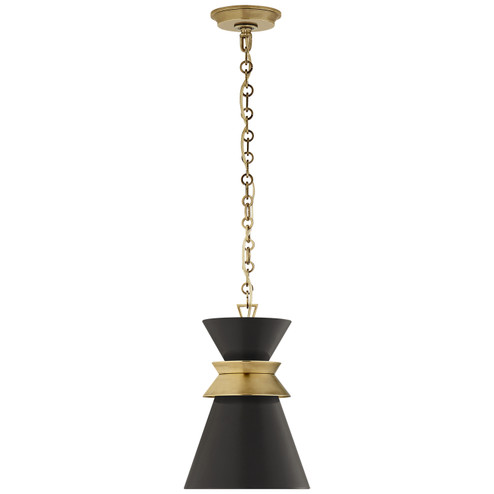 Mini Pendants Glass Down by Visual Comfort Signature ( 268 | CHC 5240AB-BLK Alborg ) 