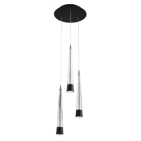 Pendants Multi-port/Cascade by W.A.C. Lighting ( 34 | PD-59403R-BK Quill ) 