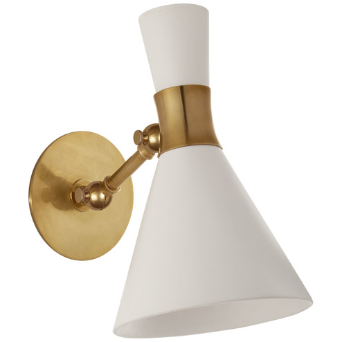 Sconces Directional/Cylinder by Visual Comfort Signature ( 268 | S 2640HAB-WHT Liam ) 