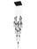 Mid. Chandeliers Multi-Port/Cascade by Avenue Lighting ( 192 | HF1904-25-GL-BK-SNW The Original Glacier Snow Avenue ) 