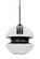 Multi-Systems Line Voltage Pendants by Besa ( 74 | J-HULA8BK-BR Hula 8 ) 