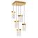 Mini Chandeliers Multi-Port/Cascade by CWI Lighting ( 401 | 1587P12-5-624 Lava ) 