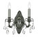 Sconces Double Candle by Crystorama ( 60 | 5562-PW-CL-MWP Dawson ) 