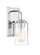 Sconces Single Glass by Designers Fountain ( 43 | 96401-CH Logan ) 