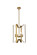 Foyer/Hall Lanterns Open Frame by Elegant Lighting ( 173 | LD7072D14BR Hoffman ) 