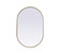 Mirrors/Pictures Mirrors-Oval/Rd. by Elegant Lighting ( 173 | MR2A2436BRS Asha ) 