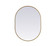 Mirrors/Pictures Mirrors-Oval/Rd. by Elegant Lighting ( 173 | MR2A2736BRS Asha ) 