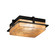 Exterior Ceiling Mount by Justice Designs ( 102 | FSN-7560W-MROR-MBLK Fusion ) 