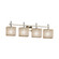 Bathroom Fixtures Four Lights by Justice Designs ( 102 | FSN-8414-55-WEVE-NCKL Fusion ) 