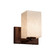 Sconces Single Glass by Justice Designs ( 102 | CLD-8441-15-DBRZ-LED1-700 Clouds ) 