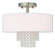 Semi-Flush Mts. Drum Shade by Livex Lighting ( 107 | 51026-91 Carlisle ) 