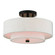 Semi-Flush Mts. Drum Shade by Livex Lighting ( 107 | 51083-92 Monroe ) 