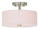 Semi-Flush Mts. Drum Shade by Livex Lighting ( 107 | 52133-91 Meridian ) 