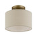 Semi-Flush Mts. Drum Shade by Livex Lighting ( 107 | 45422-48 Burnett ) 