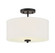 Semi-Flush Mts. Drum Shade by Meridian ( 446 | M60008MBK Msemi ) 