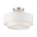 Semi-Flush Mts. Drum Shade by Livex Lighting ( 107 | 47151-91 Meridian ) 