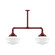 Linear/Island 2 Light Bar by Montclair Light Works ( 518 | MSD021-55 Schoolhouse ) 