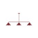 Linear/Island 3 Light Bar by Montclair Light Works ( 518 | MSN422-55 Axis ) 