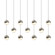 Linear/Island 4 Light + by Sonneman ( 69 | 2922.13-SML Grapes ) 