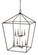 Foyer/Hall Lanterns Open Frame by Trans Globe Imports ( 110 | 10265 PC/BK Lacey ) 