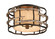 Flush Mounts Drum Shade by Troy Lighting ( 67 | C2881-GRA/WSL Adirondack ) 