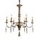 Mid. Chandeliers Candle by Terracotta Designs ( 374 | H5105-6 Maura ) 