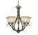 Mid. Chandeliers Glass Up by Vaxcel ( 63 | CH35405RBZ/B Monrovia ) 