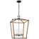 Foyer/Hall Lanterns Open Frame by Visual Comfort Signature ( 268 | CHC 5879AI/NRT Darlana Wrapped ) 