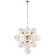 Mid. Chandeliers Glass Down by Visual Comfort Signature ( 268 | ARN 5402HAB-WG Cristol ) 