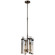 Mini Chandeliers Glass Shade by Visual Comfort Signature ( 268 | S 5910BZ-CG Malik ) 