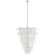 Mid. Chandeliers Glass Down by Visual Comfort Signature ( 268 | ARN 5452PN-WSG Loire ) 