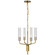 Mini Chandeliers Glass Shade by Visual Comfort Signature ( 268 | ARN 5481HAB-CG Casoria ) 